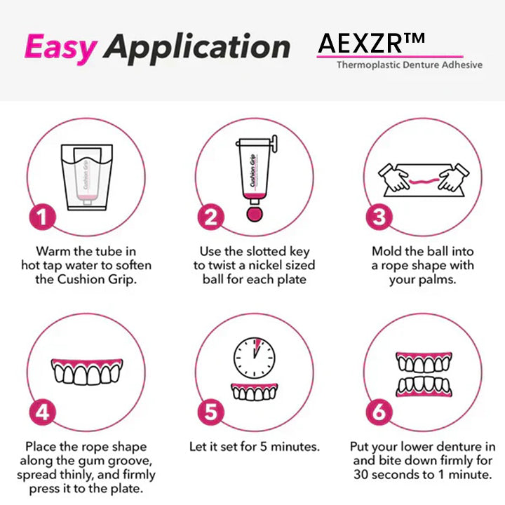 ✨[Official Brand Store] AEXZR™ Thermoplastic Denture Adhesive (✨BUY 2 GET 1 FREE🎁)
