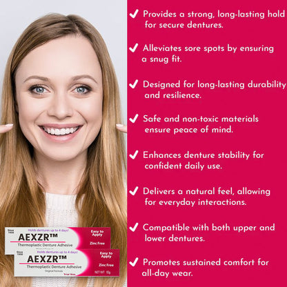 ✨[Official Brand Store] AEXZR™ Thermoplastic Denture Adhesive (✨BUY 2 GET 1 FREE🎁)